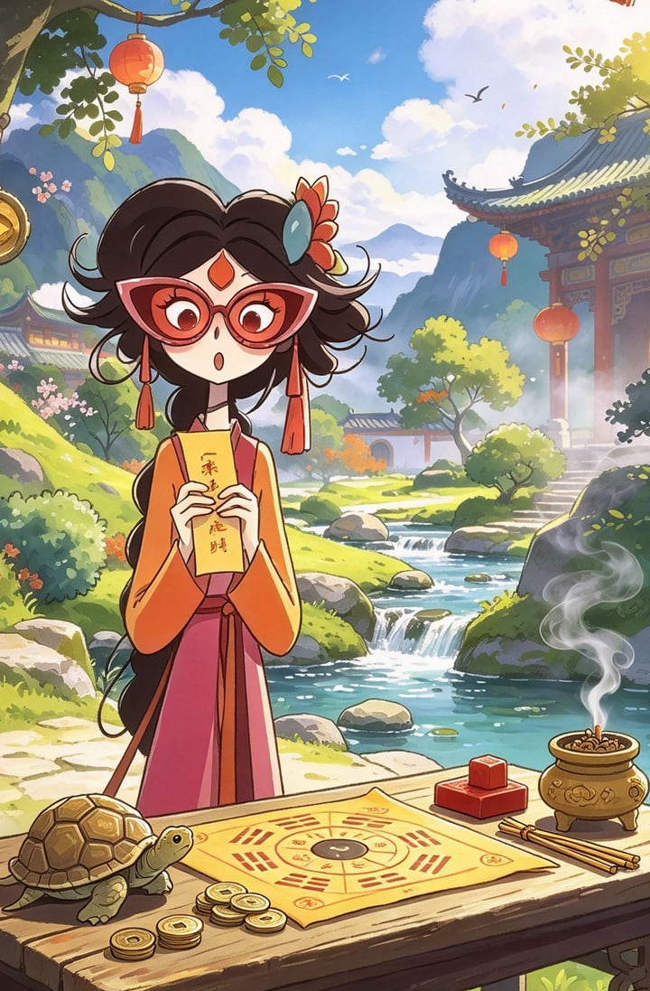 老君洞的问卦摊